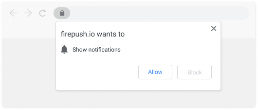 Notification prompt example 1