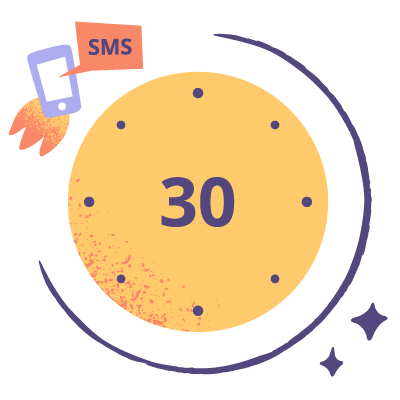 Countdown SMS message