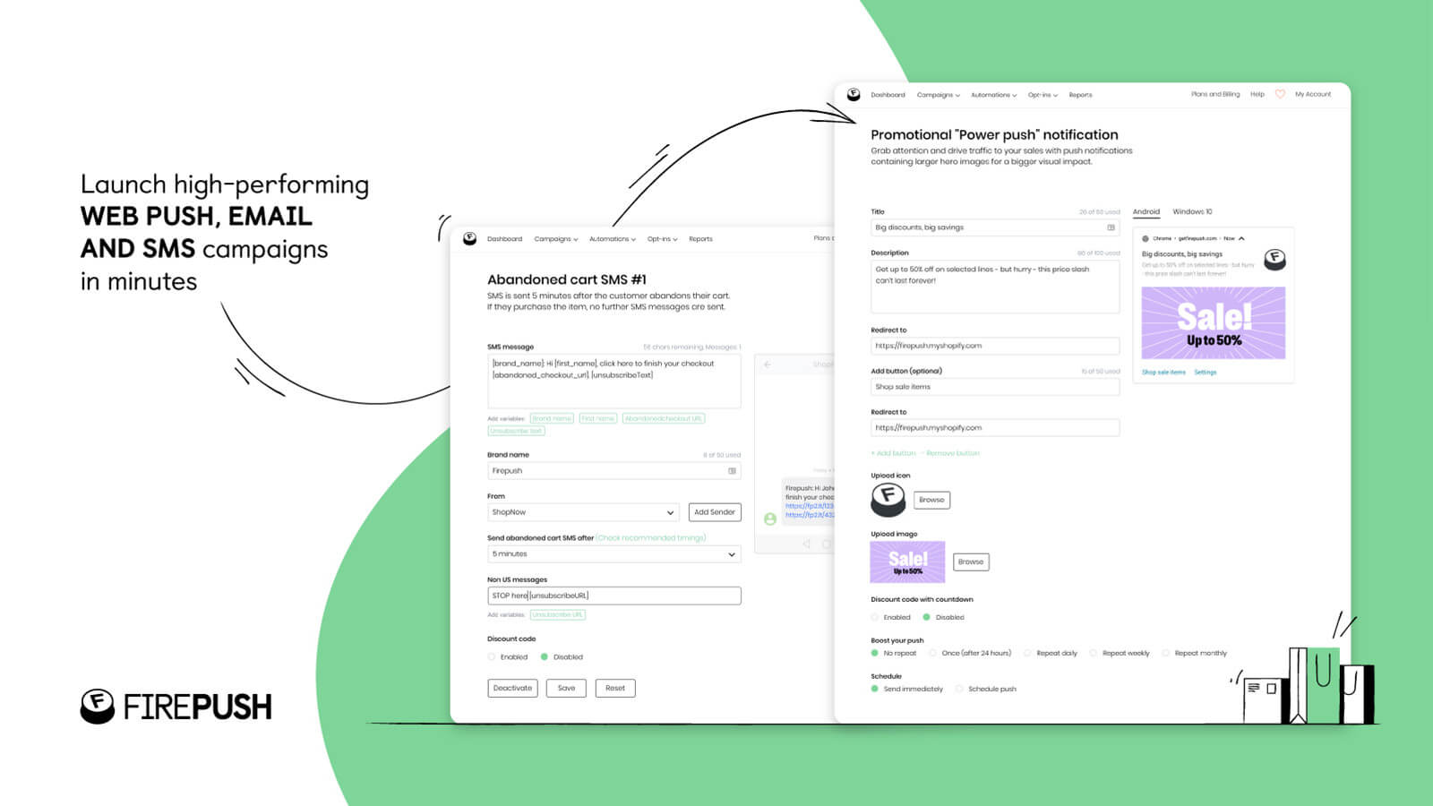 Firepush is the best Shopify app for push notifications