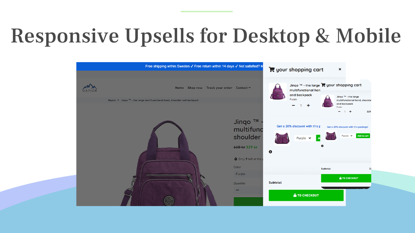 In Cart Upsell & Cross Sell app works across different devices
