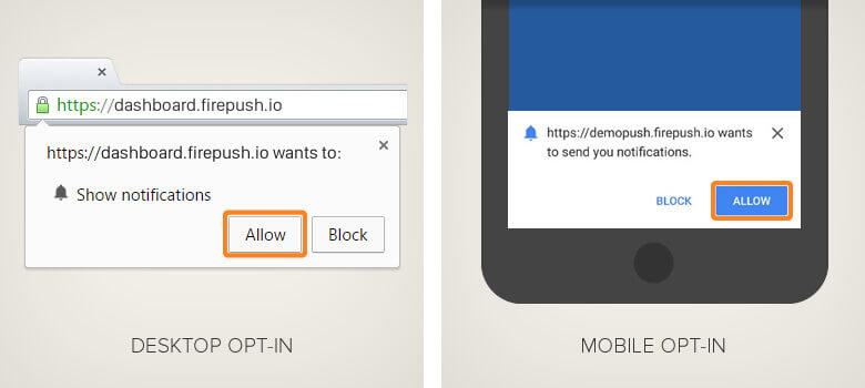 Web Push notifications in Firefox