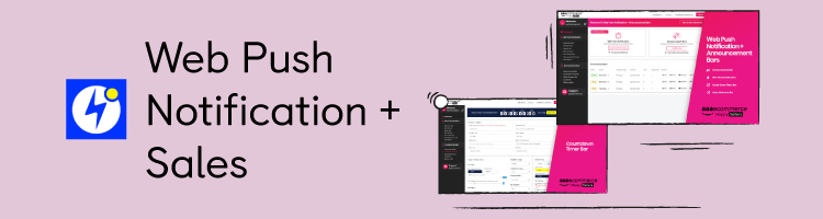 Web Push Notification +Sales Shopify app
