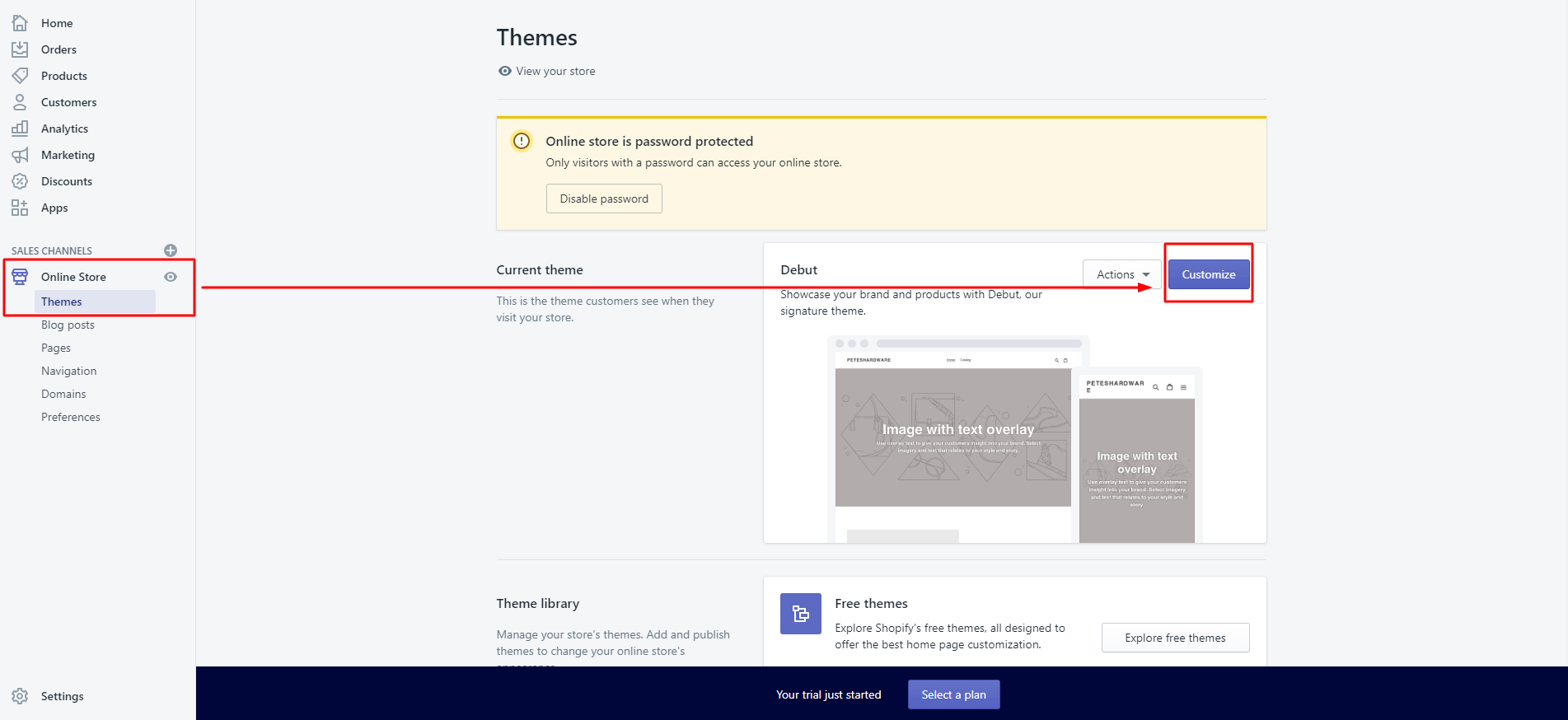 Customize your Shopify store