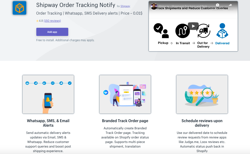 TrackingMore ‑ Order Tracking - Best Shopify order tracking App