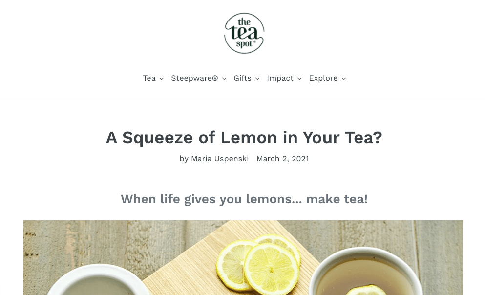 tea spot blog