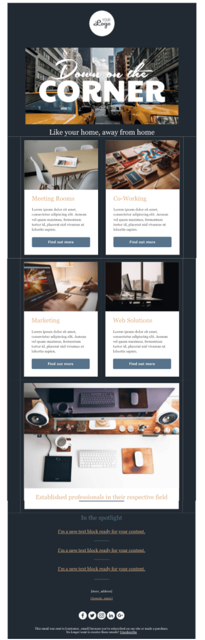 Email newsletter templates