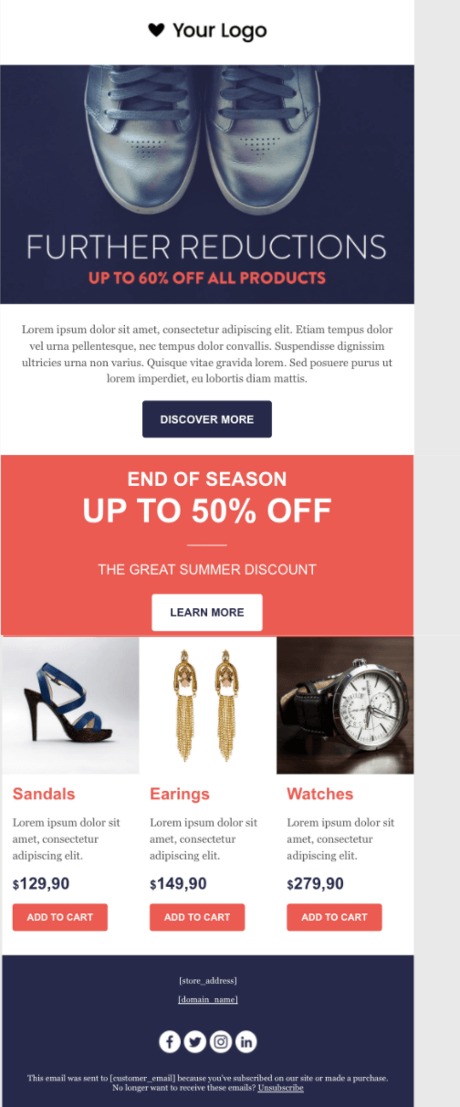 The Best Sellers Email Newsletter Template